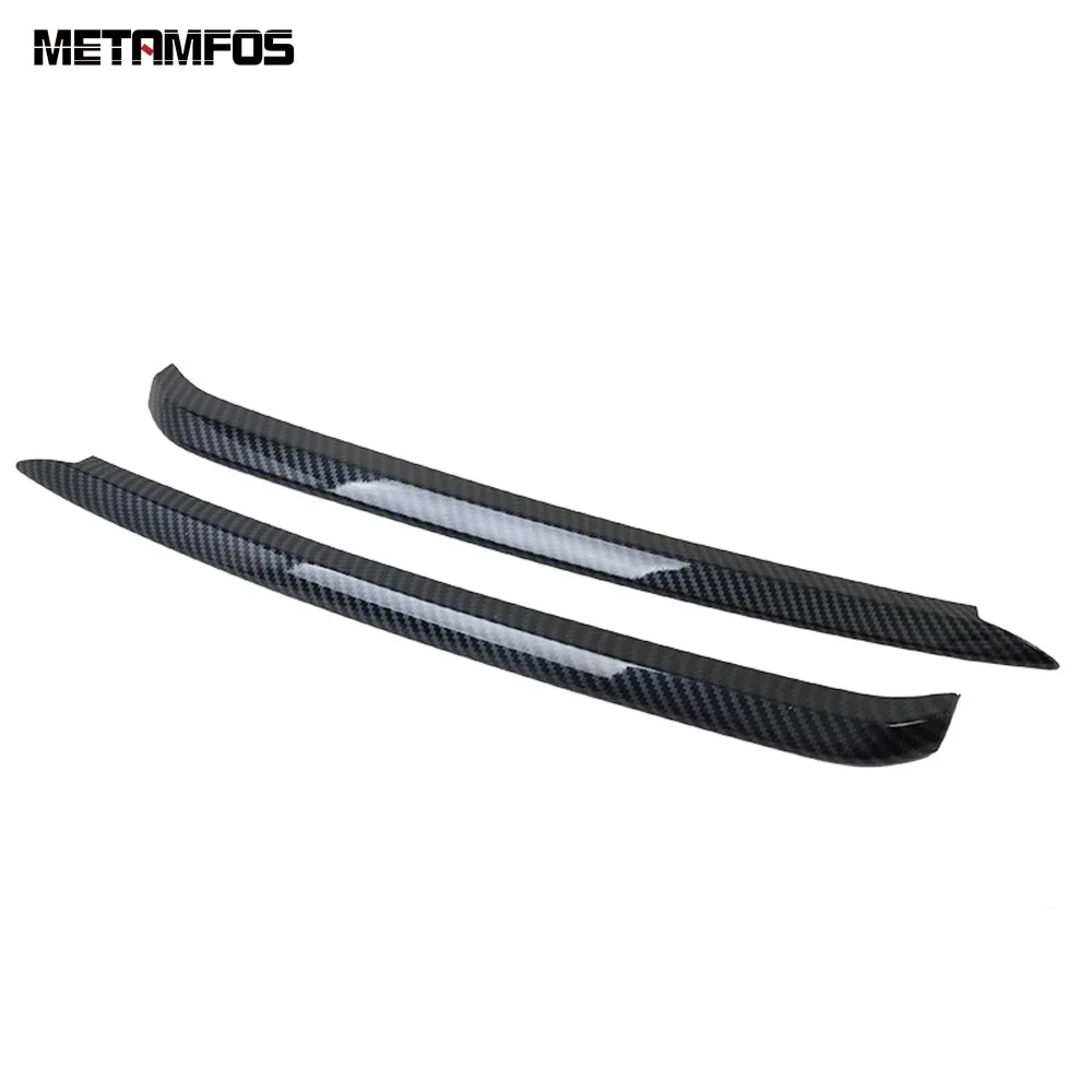 For Mazda 6 M6 Atenza 2019-2022 2023 2024 Carbon Fiber Front Fog Light Lamp Eyelid Eyebrow Foglight Molding Trim Car Accessories