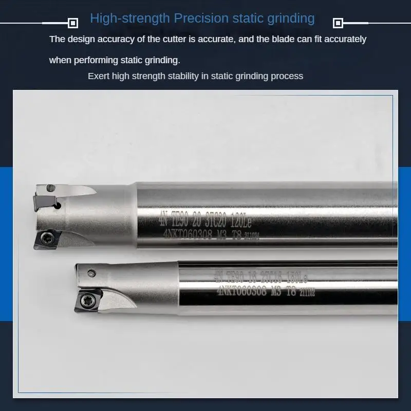 TE90 CNC fast feed milling cutter rob 90 degree right angle with large cutting depth and high efficiency,Install 4NKT060308 35