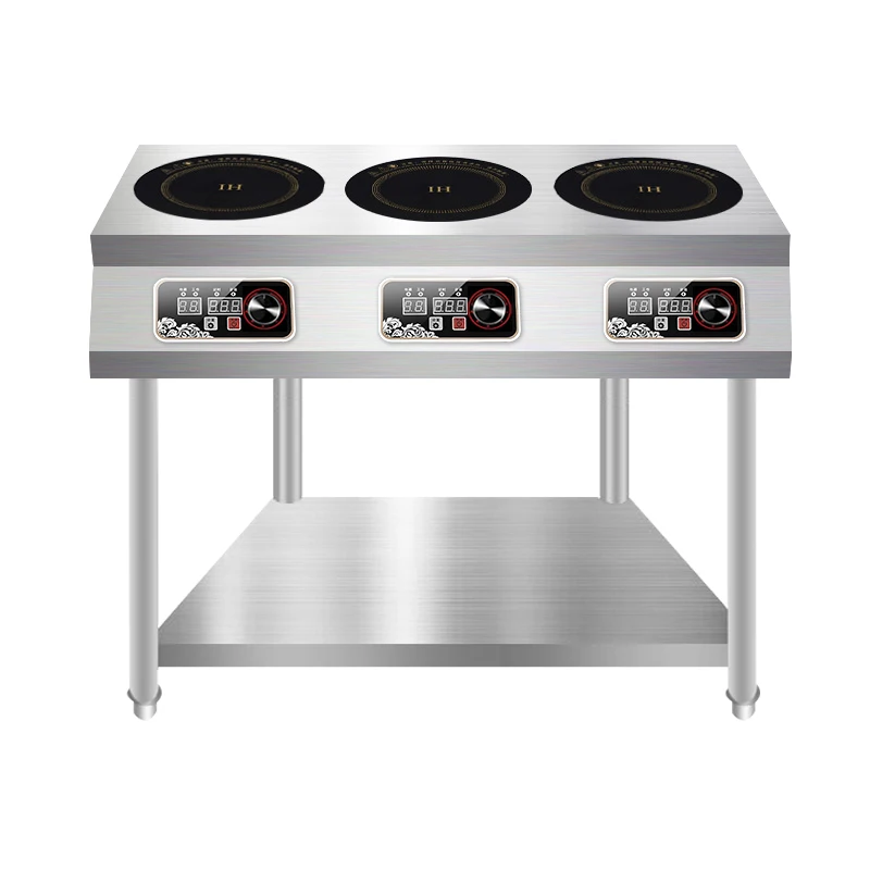 

In-Smart Commercial Use Stainless Steel Electric Induction Cooker 4 Burner Wide Restaurant Rack-style Hob Stovetop 220V 3500W
