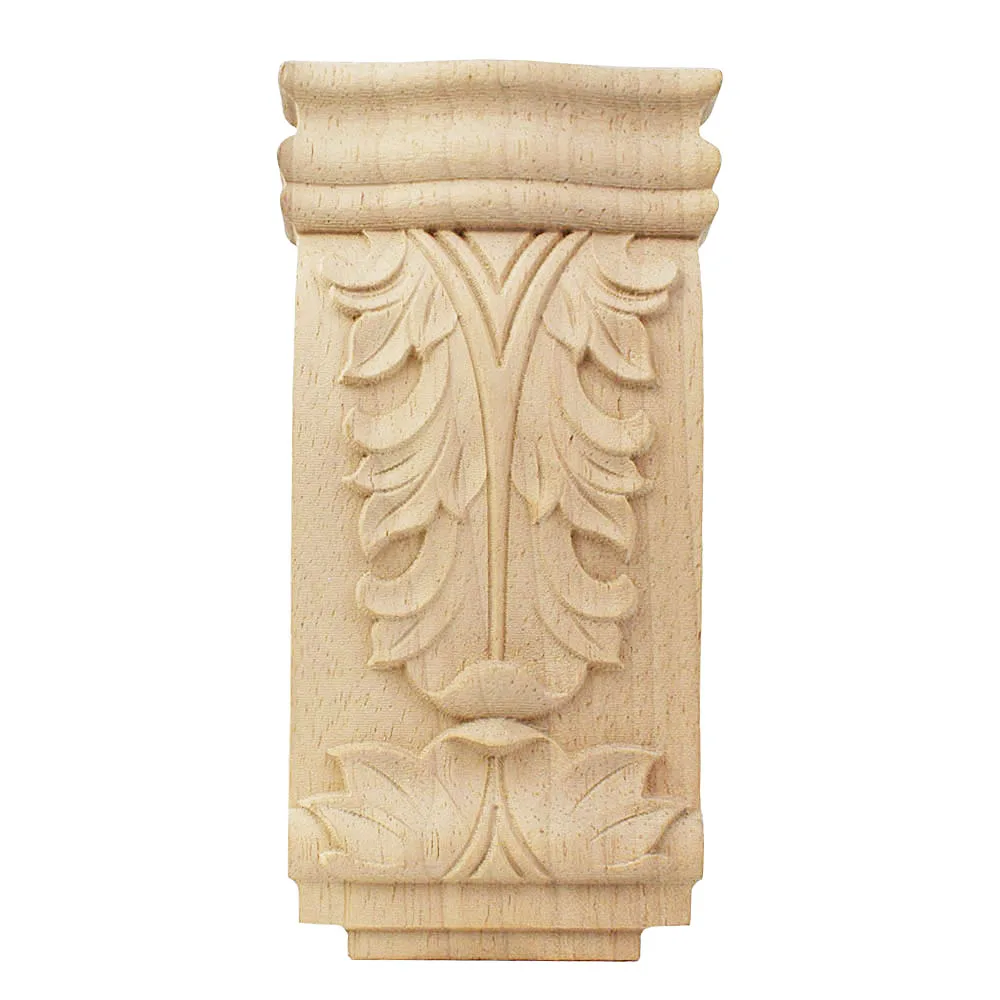 

Woodcarving Corbels Decal Column Wood Furniture Decorative Mouldings Decal Cabinet Door Wood Figurine Crafts Home Decor