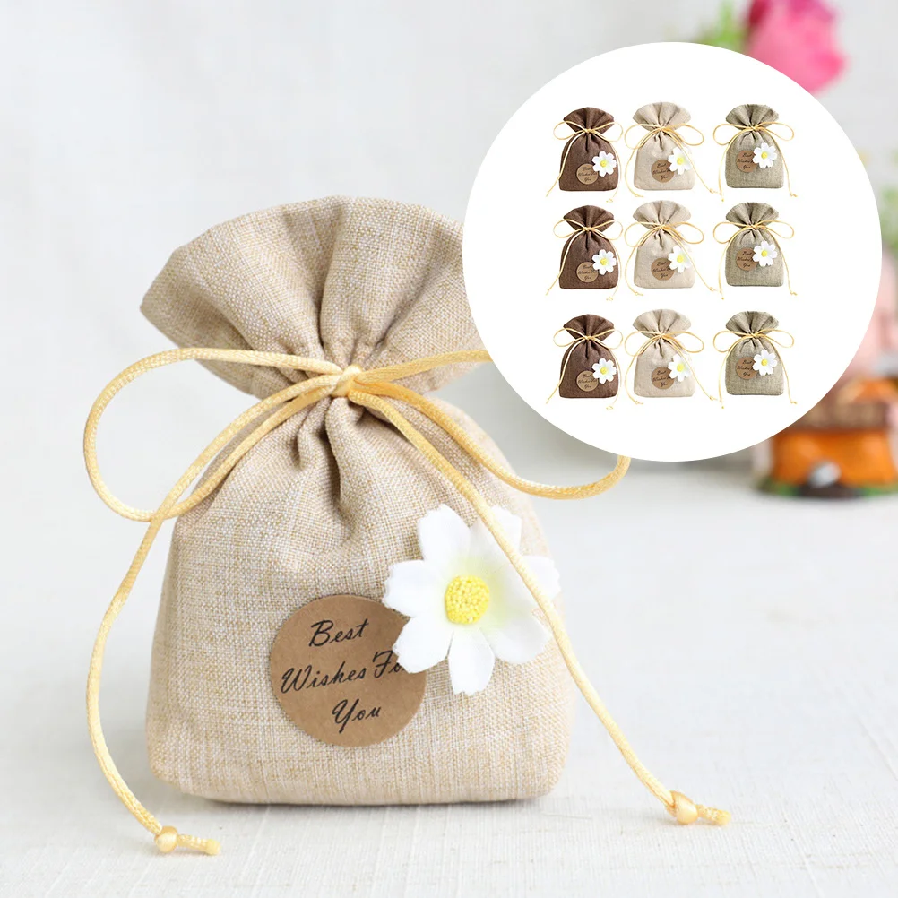 

9Pcs Fragrance Sachets Empty Drawstring Bags for Wardrobe Car Purse Hanging Aromatic Pouches Decorative Scented Pendants