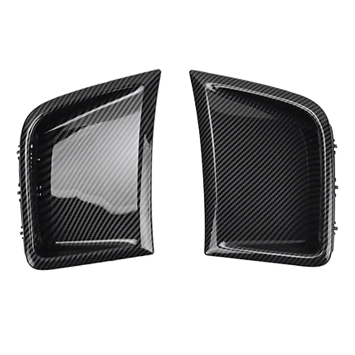 

X-T For Subaru STI WRX GRB Wagon 10th 2008-2014 Carbon Fiber Engine Hood Fender Outlet Cover Front Bumper Air Vent Trim