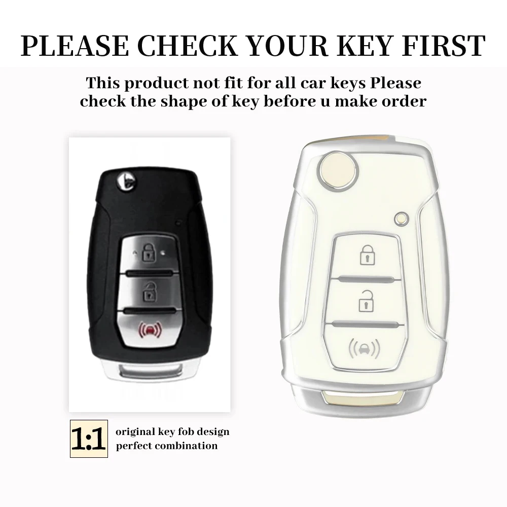 Suitable for Korean Ssang Yong key case For SsangYong Kyron 2 Sanka Actyon Korando Tivoli musso Remote Key Case Cover Keychain