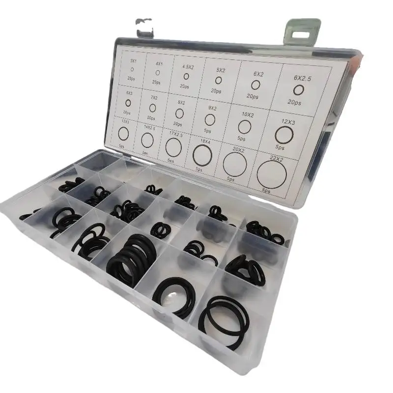 ● 225/675Pcs 18 Size O-Ring Assortment Set Rubber O Rings Kit For Automotive Faucet Pressure Washers Plumbing Sealing Repair view 6