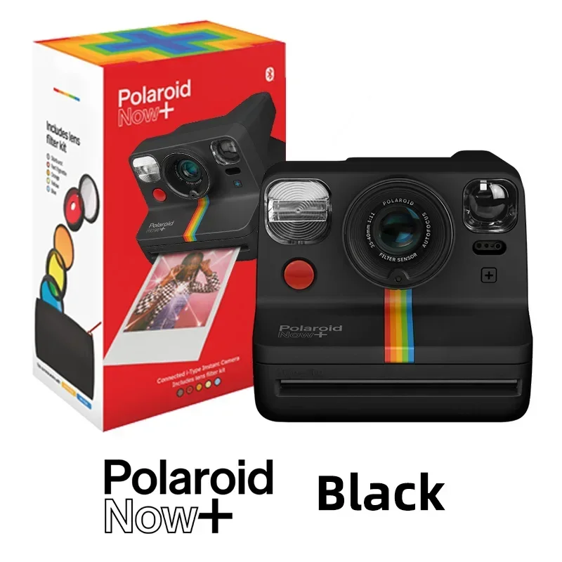 The Hot Spot Polaroid Photograph The Polaroid Now Plus of Rider\'s Rainbow Camera for Once Imaging in Black and White