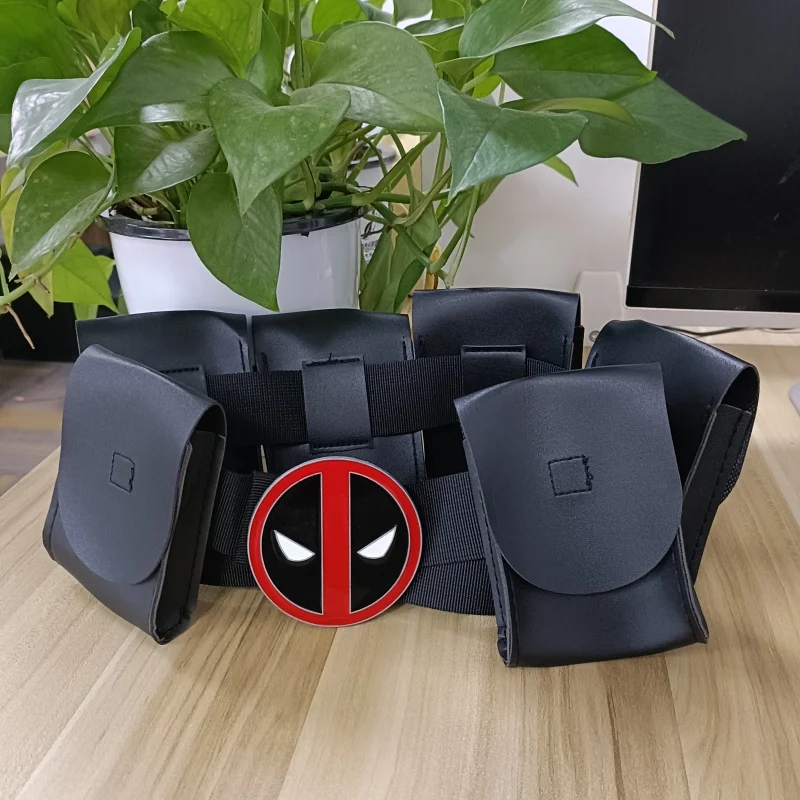 

Superhero Deadpool Belt Cosplay Adjustable Belts Costume party Accessories Halloween Props show birthday gift