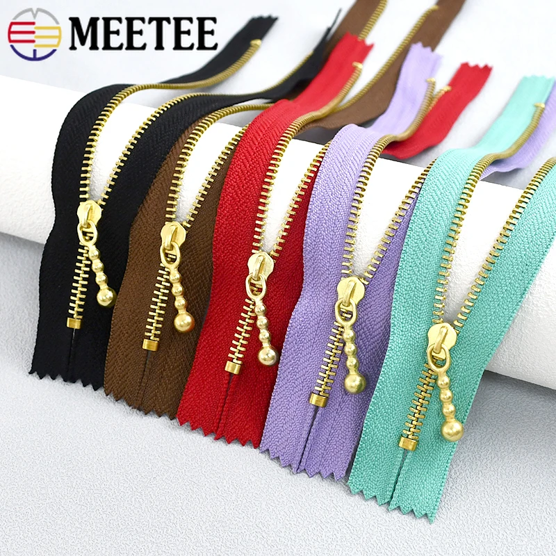 

5/10Pcs 12-40cm 3# Metal Zipper for Sewing Backpack Replacement Close-end Zippers Garment Decor DIY Zips Repair Accessories