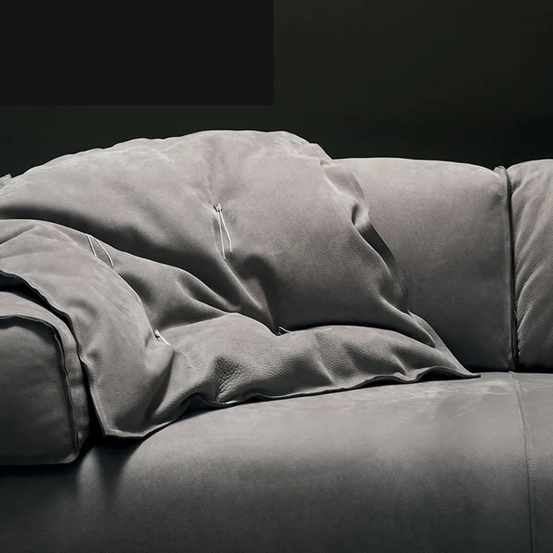 패브릭 소파 방오성 이탈리아 미니멀리스트 모던 사이즈 아파트 거실 직선형