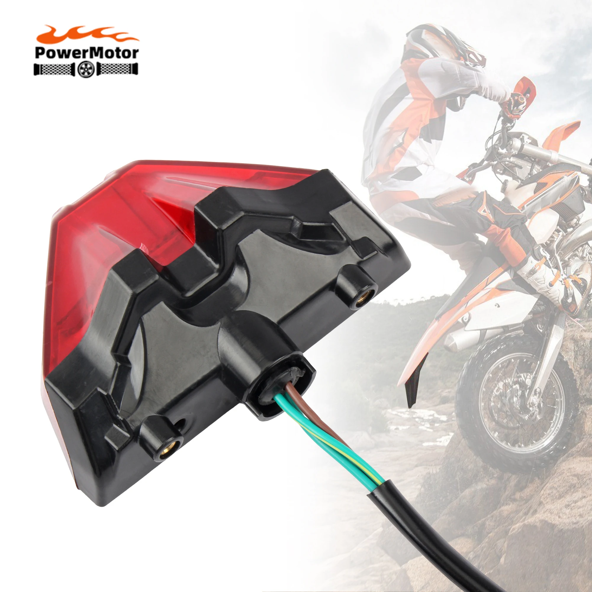 

For KTM Motocross Rear Fender Taillight Brake Light License Plate Light EXC EXCF XCW XCFW XWF 150 To 500 2024 DirtBike Parts