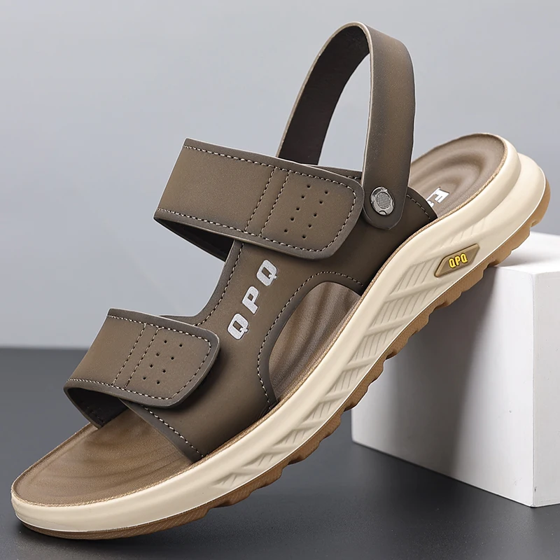 Men's Casual Sandals with Adjustable Straps for Comfortable All-Day Wear, Lightweight Design Perfect for Beach, Walking, or Outd