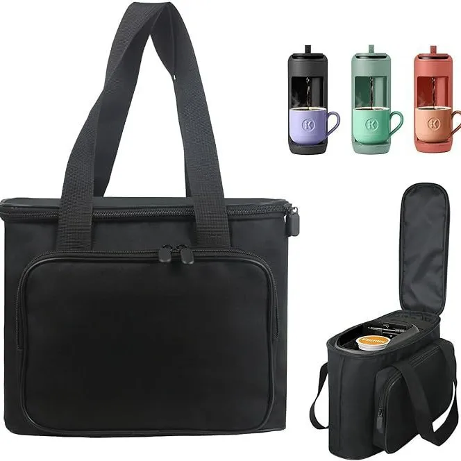 Portable Coffee Maker Carrying Case with Double Handles Oxford Cloth Dustproof Protective Storage Bag Single Serve Coffee Maker