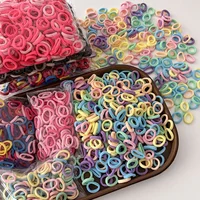 Colorful Basic  Hair Ties Scrunchie Rubber Band Ponytail Hold Fashion Hair Accessories For Girls 4