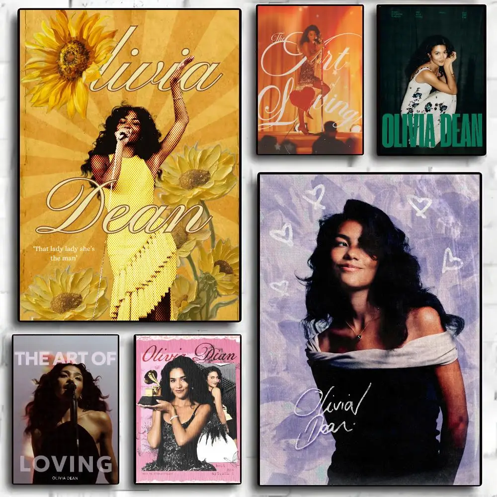 Olivia Dean Singer Modern Soul Poster Living Room Bedroom Party Bar Decor Moisture-proof Art Wall Painting
