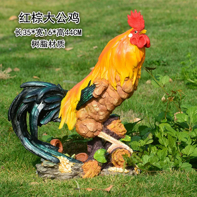 big real life chicken model lovely simulation chickendoll craft garden decoration gift xf2842