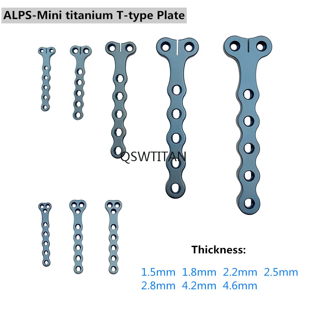 Titanium ALPS mini Locking Plate Pet T-shaped bone Plate Orthopedics Plate Surgical Instruments Veterinary Accessories