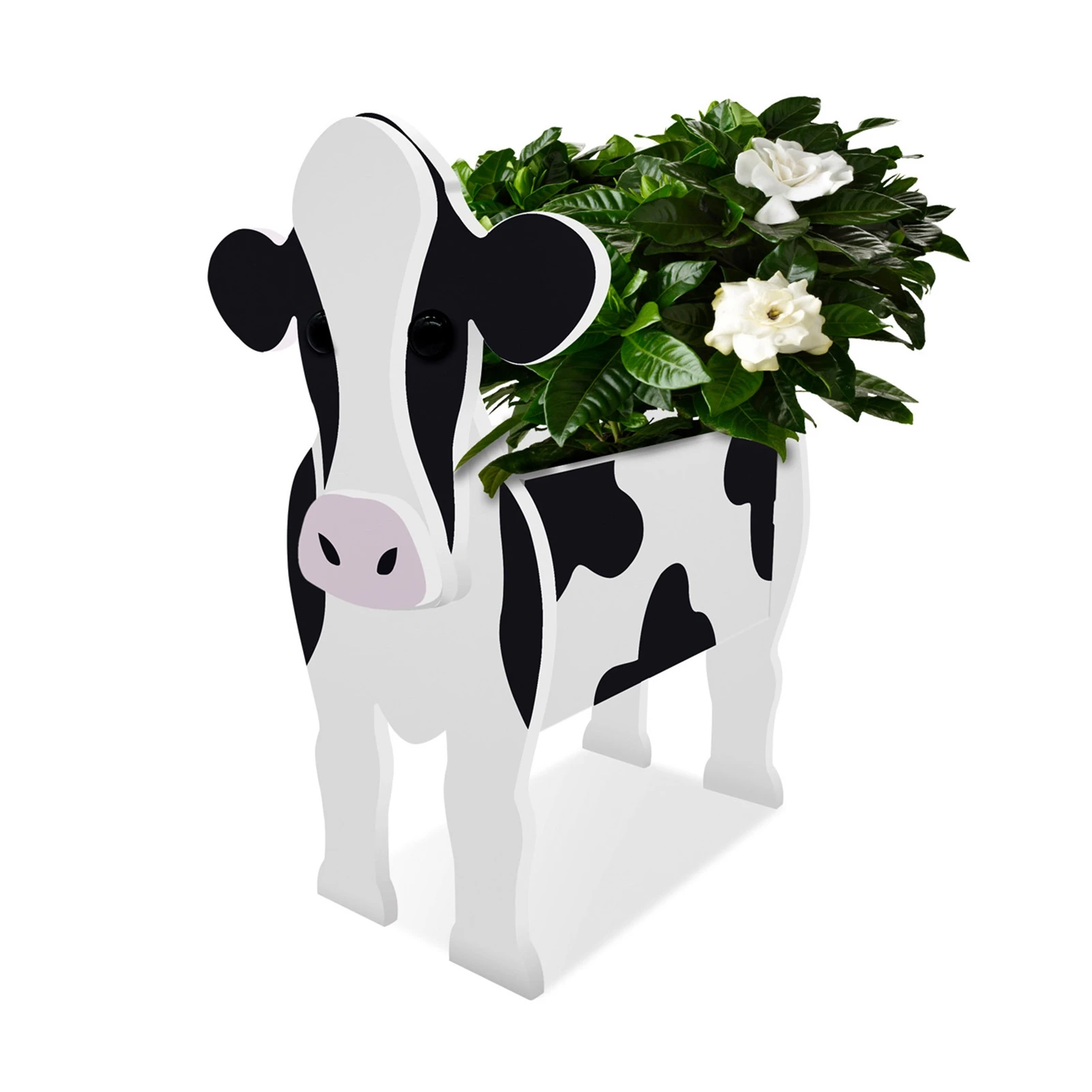 

Cow Shaped Flower Pot Plant Planter Yak Cow Farming Flower Tray Landscape Yard Decoration For Homr Garden