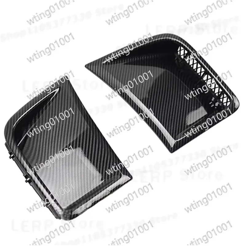 for X-T Carbon Fiber Front Bumper Air Vent Trim Fender Outlet Cover Engine Hood Decor for Subaru WRX STI GRB Wagon 10th