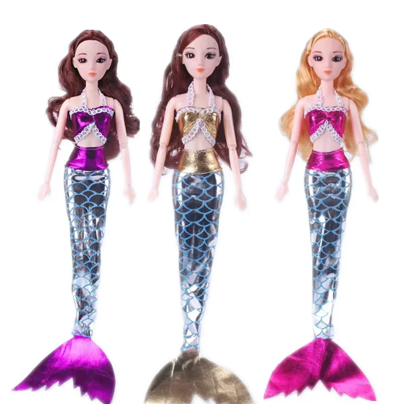 

Mermaid 1/6 BJD Doll Clothes Set For Barbie Doll Dress Bra Fishtail Skirt Swimwear 11.5" Dolls Accessories Kids DIY Toy For Girl