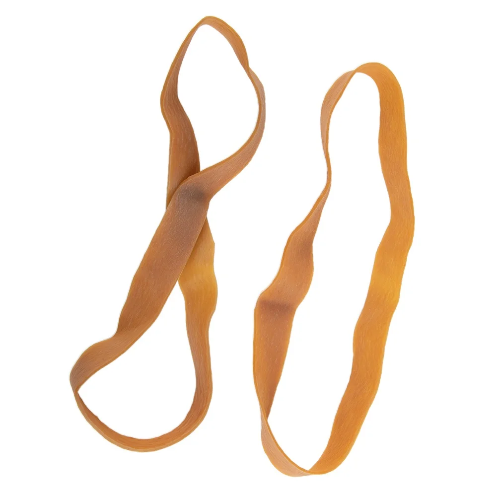 Brown Heavy Duty Elastic Rubber Bands 2cm Wide Solution to Secure Packages in Warehouses or Commercial Environments