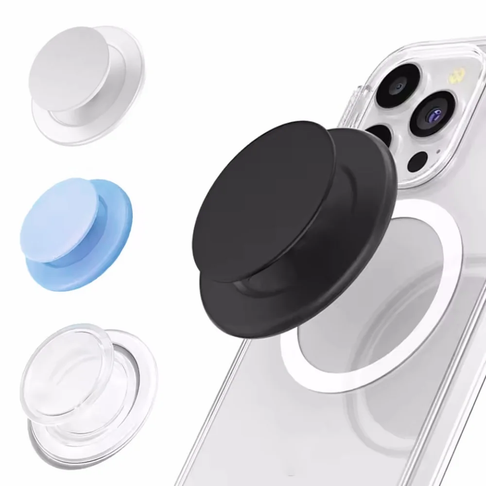 Suporte Magnético Dobrável para Celular com Anel Expansível para Magsafe iPhone Mac Samsung