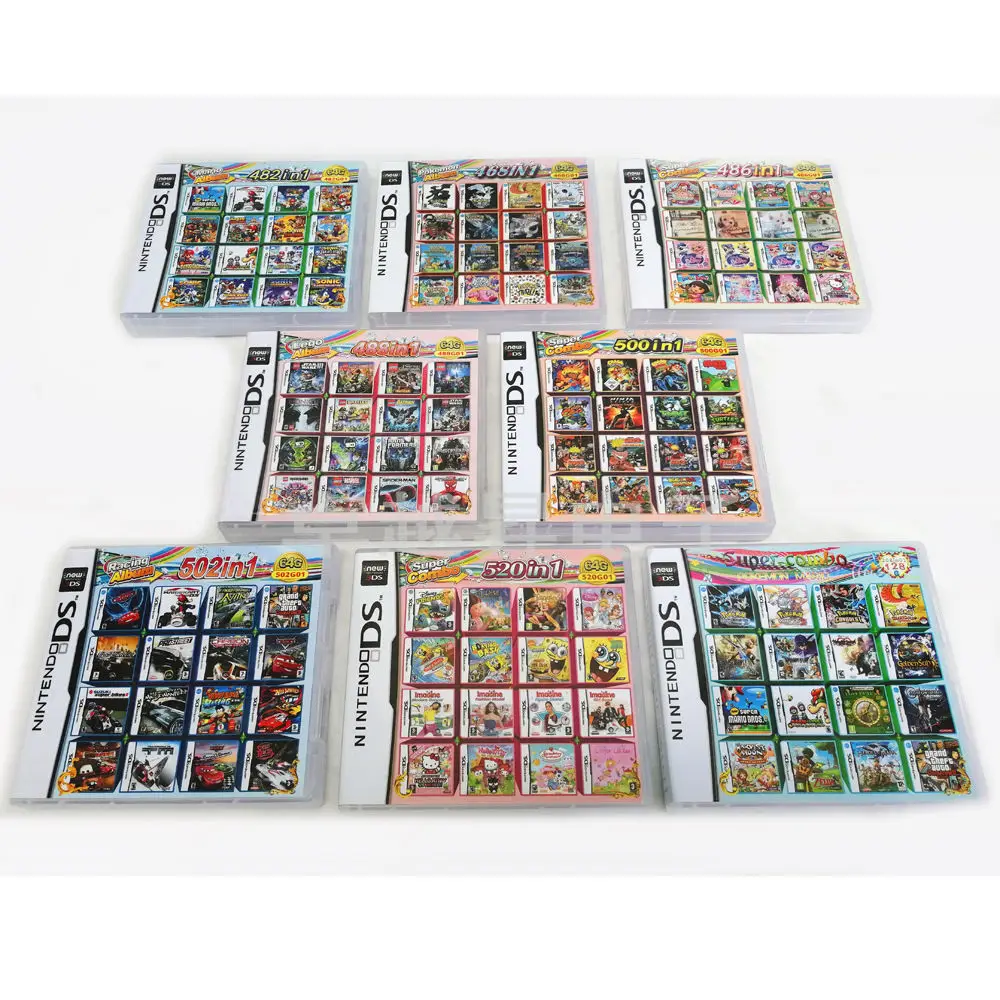 4300 en 1 compilación DS NDS 3DS 3DS NDSL cartucho de juego tarjeta reproductor de videojuegos portátil