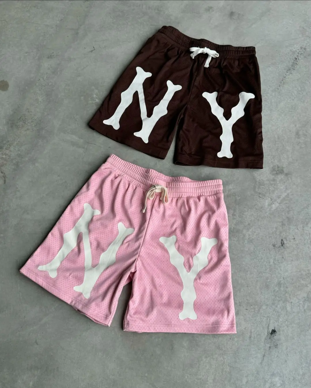 Hip Hop HY Brief Print Baggy Basketbal Shorts Harajuku Sneldrogende Broek Y2k Streetwear Ademende Gym Jorts Mannen Kleding