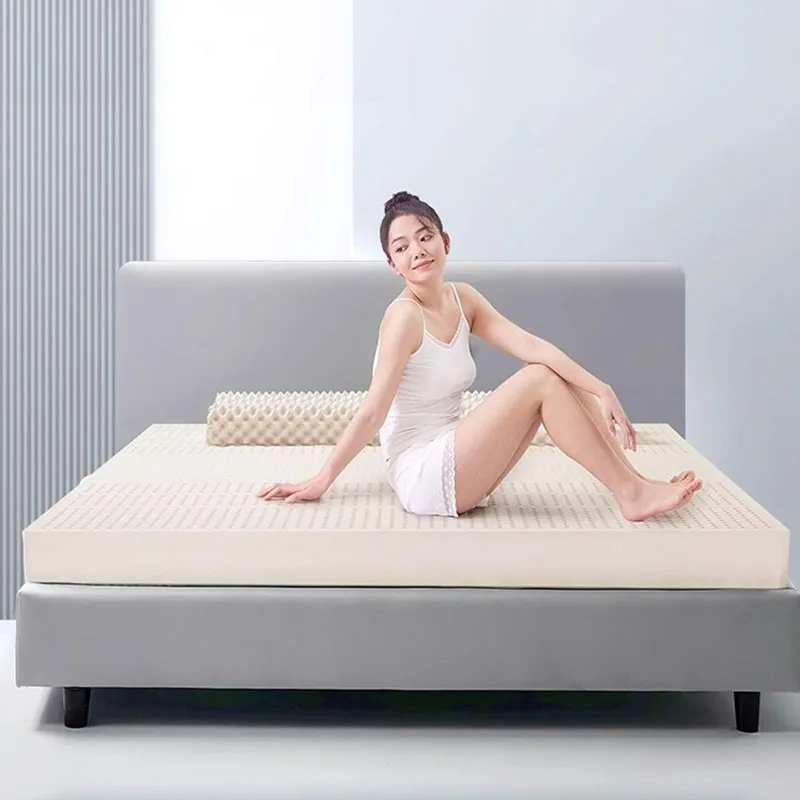 Colchones Dobles Queen Suaves, Plegables, Extensibles, King Size, Colchones Tailandeses Twin de Látex Natural, Colchones de Cama, Muebles para el Hogar