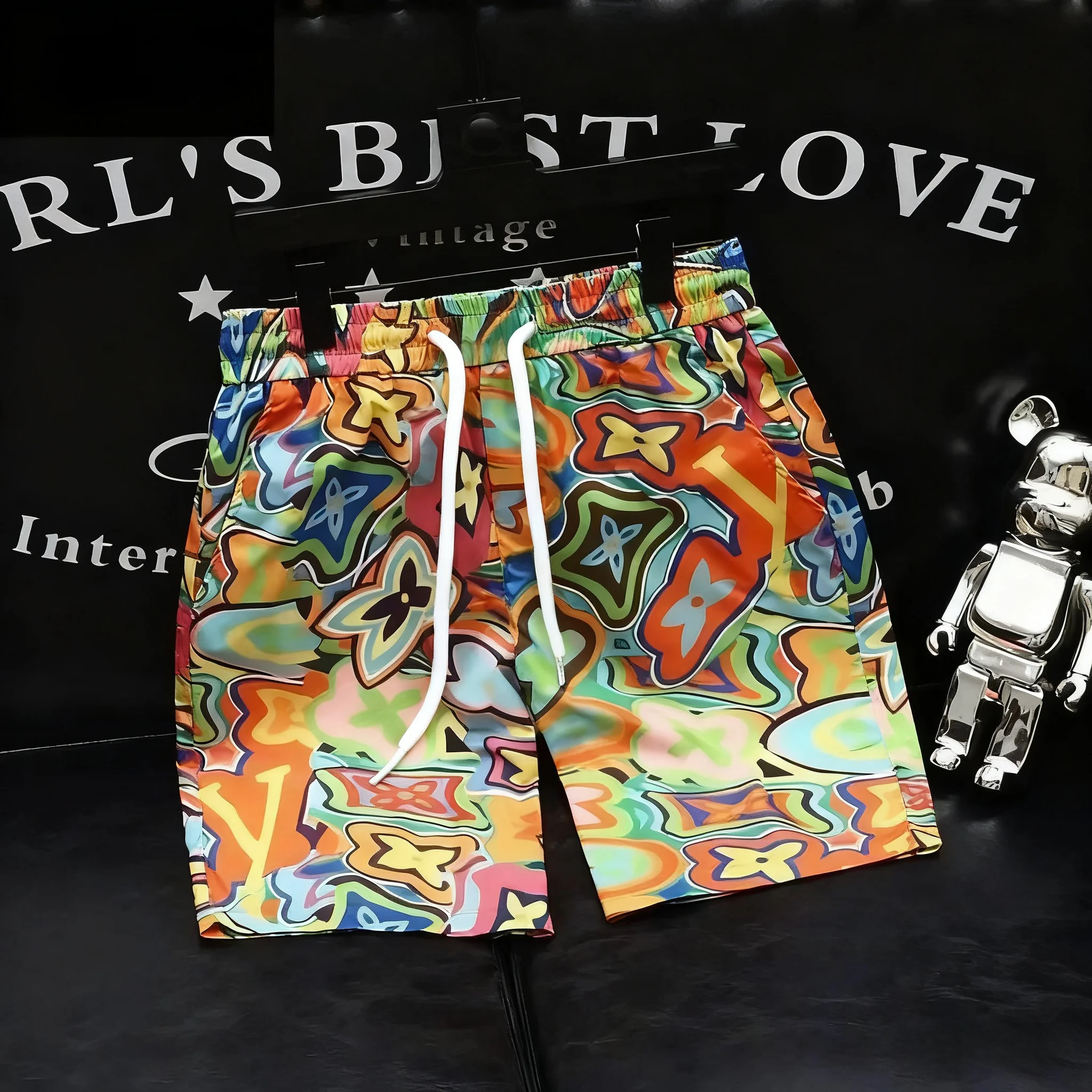 

2025 мужские/женские шорты класса люкс, удобные спортивные дышащие шорты высокого класса Y2K, роскошная уличная одежда в европейском и американском стиле