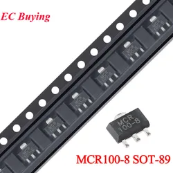 50pcs/5pcs MCR100-8 MCR 100-8 MCR100 SOT-89 SCRs 600V 0.8A 800mA Silicon Controlled Rectifier Thyristor New Original