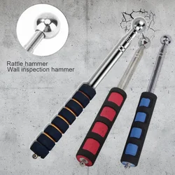 Telescopic Wall Check Hammer Adjustable Empty Drum Hammer Walls Floors Ceilings Tiles Test Checker Hammer Inspection Tool Rod