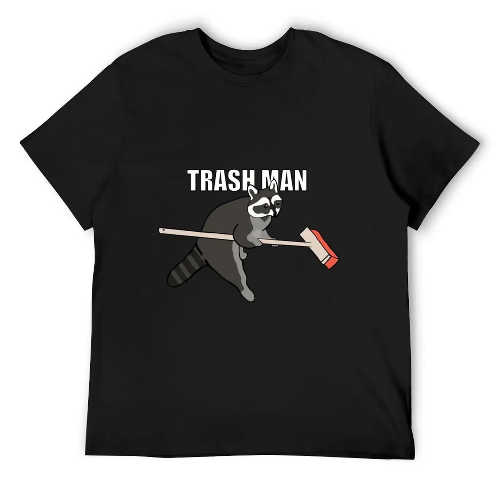 

Racoon Trash Man Sticker T-Shirt plus size tops sweat mens clothes