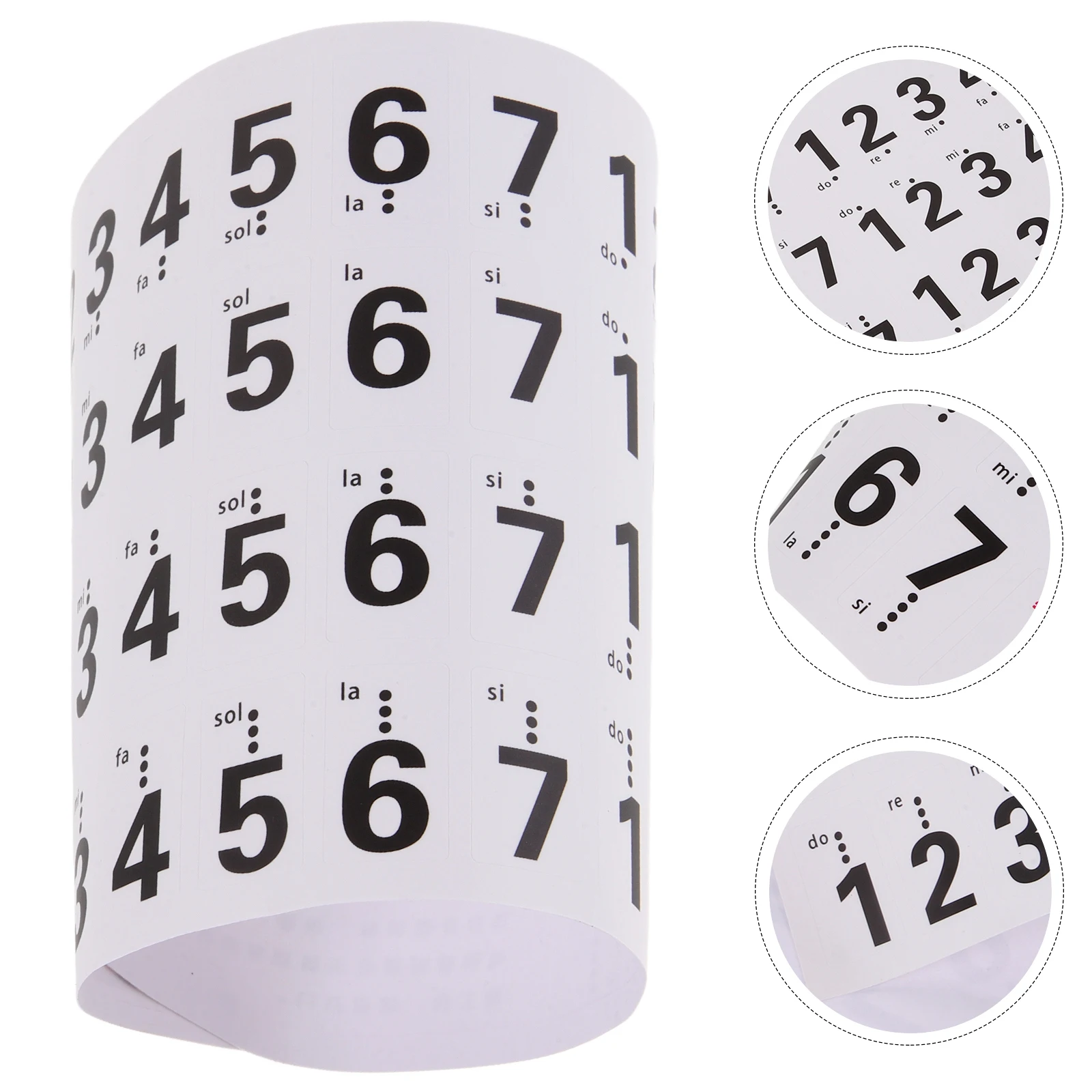 Piano Key Stickers Non Fading Wear Resistant Pvc Keyboard Number Labels Note Markers Piano Keyboard Adhesive Stickers