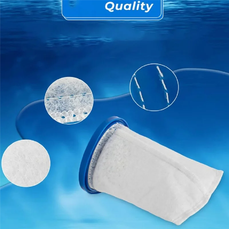 A24P Filterbeutel 2 Stück für Pool Blaster Max, Catfish Ultra, Ivac 250, IVAC C2, Volt FX-4 Handstaubsauger für Pool-Staubsauger-P30X022XF/PBW02