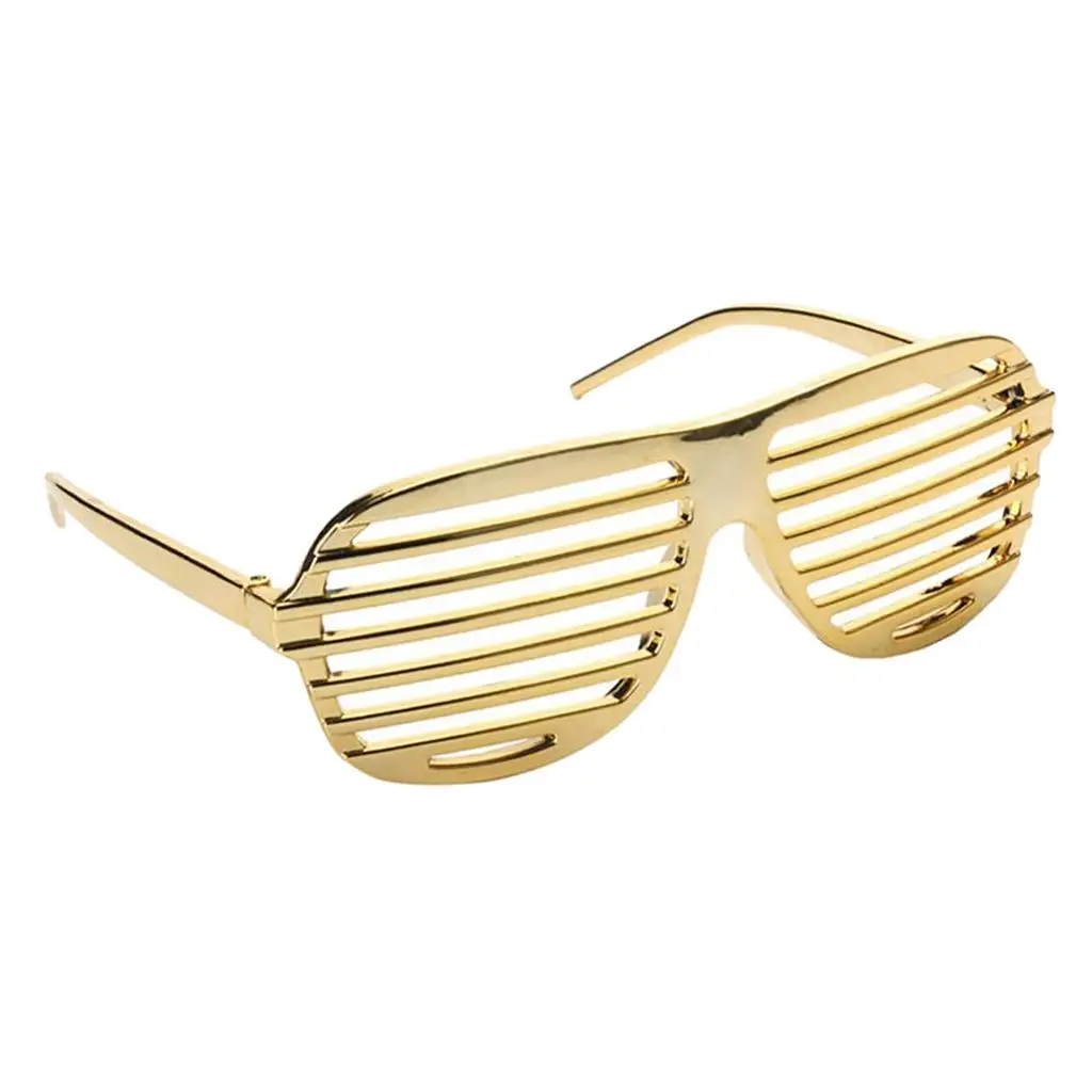 แว่นกันแดดพลาสติกสีทองแบบใหม่ แว่นตาแฟนซีสำหรับงานปาร์ตี้ ถ่ายรูป พร็อพปาร์ตี้