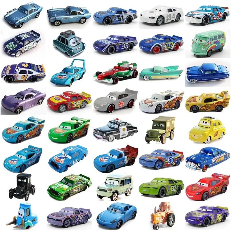 Disney Pixar Cars 3 Toys Lightning Mcqueen Racing Family Mack Uncle Collection 1:55 Diecast Model Car Toy Boy Girl Children Gift