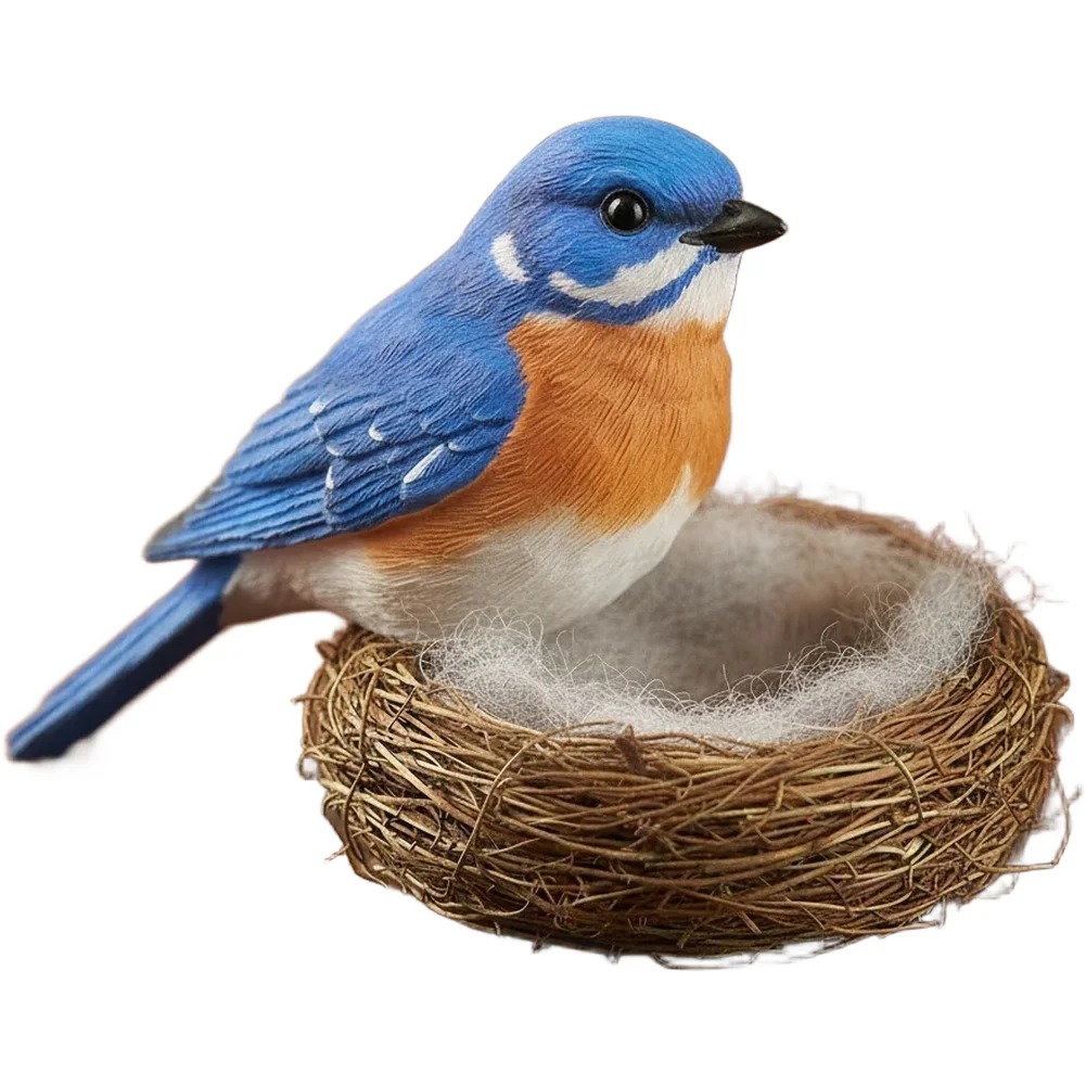 Charming Bird and For NEST Statue for Home Decor Featuring Elegant Lines and Symbolic Meaning for Daily Inspiration