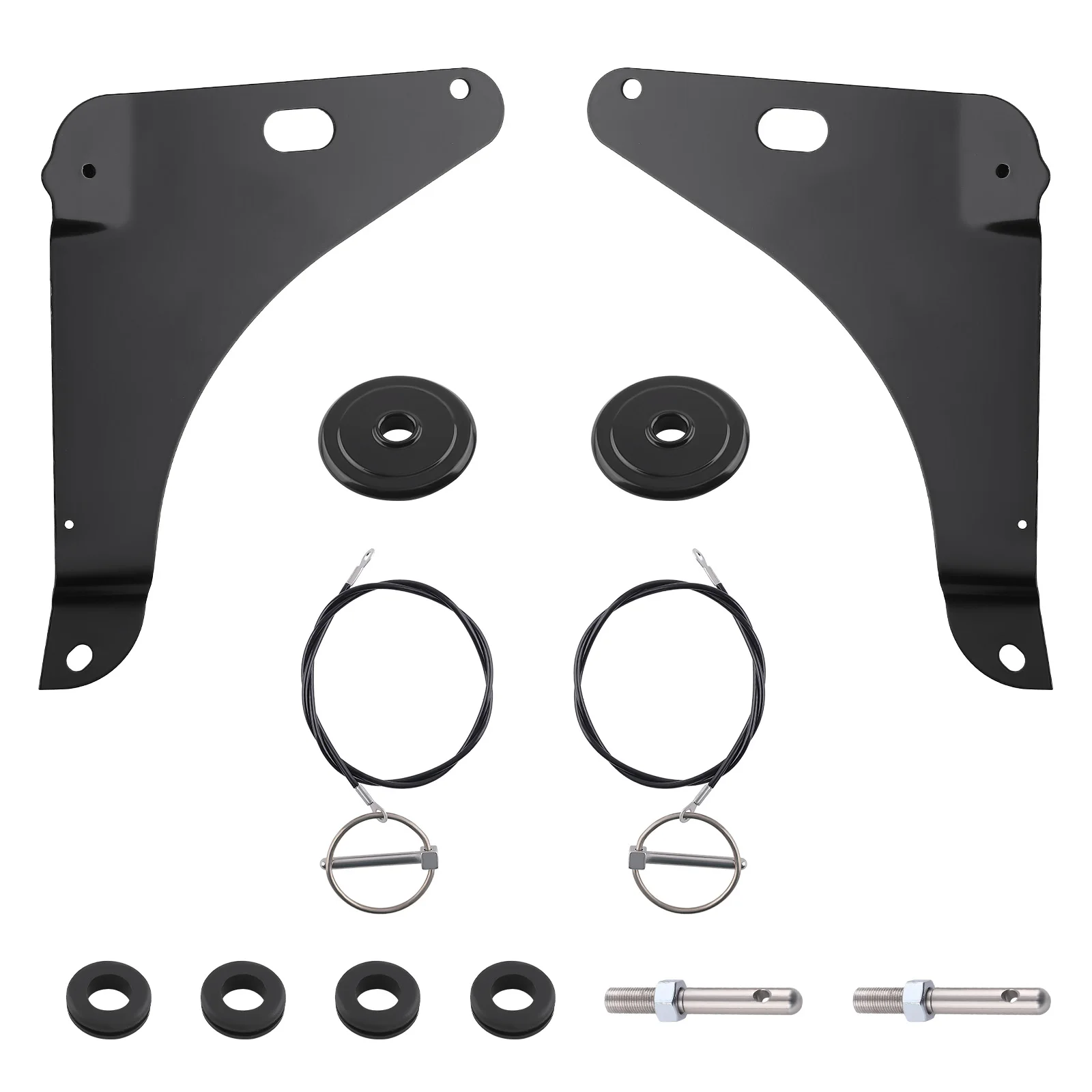 

Комплект черных штифтов на капоте для Dodge Challenger R/T SXT 3.6L 5.7L 2008-2023 гг. 82214260 АК