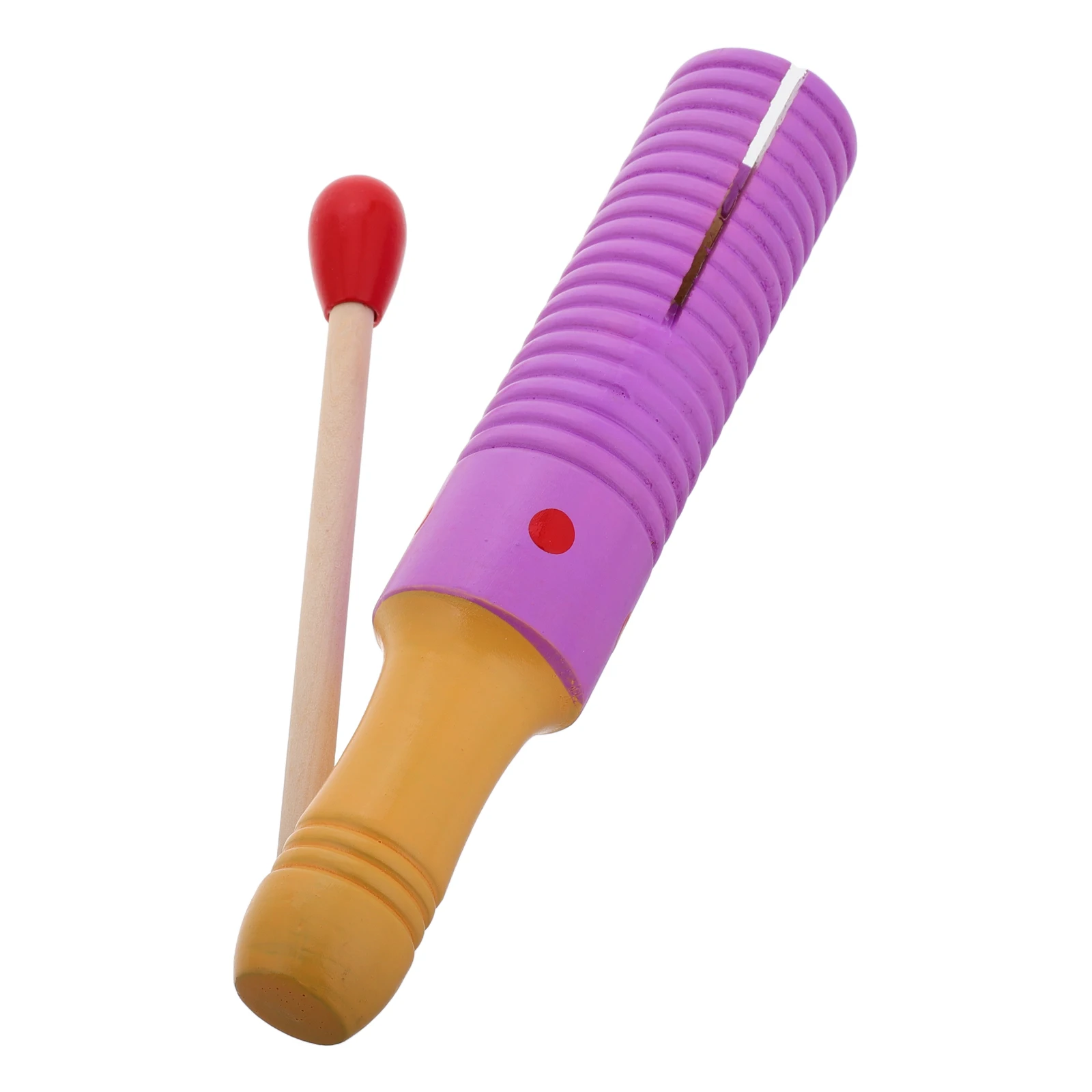 

Orff Instrument Single Tone Wooden Horn Purple Music Montessori Toys Durable Educational Percussion Baby