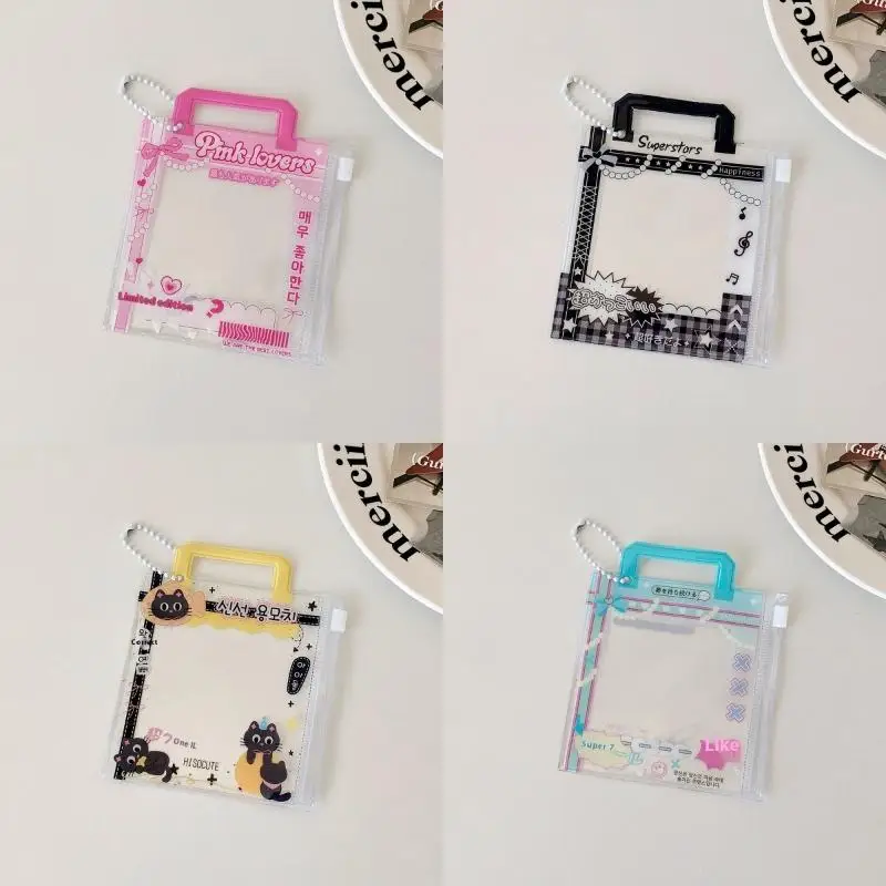 INS كاندي حقيبة حامل بطاقة الصور 3 بوصة المعبود صور حافظة بطاقات بطاقة مع الحبل شارة الناقل واقية القرطاسية #3