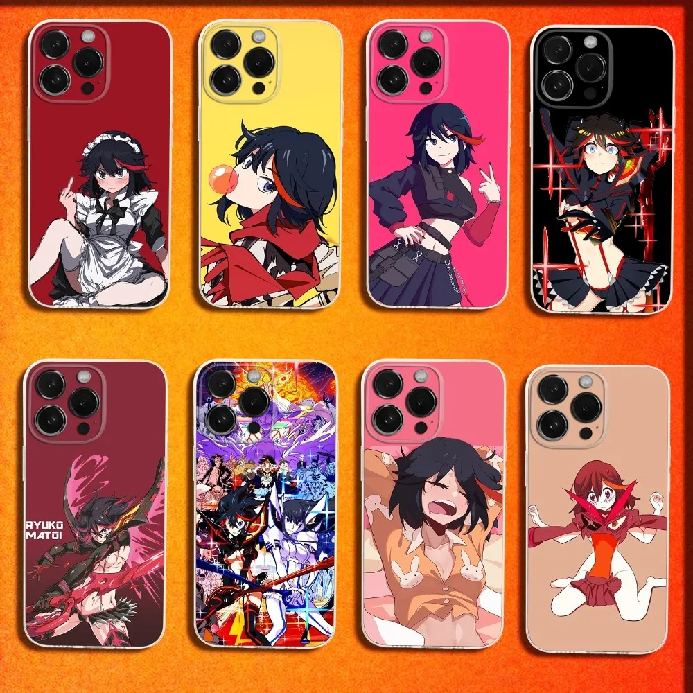 

Anime GIRL K-Kill La Kill Phone Case For iPhone 16,15,14,13,12,11 Plus,Pro,Max,XR,XS,X,Plus,SE,Mini Transparent Soft Cover