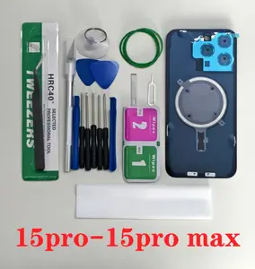 Bilashmart IPhone 15 pro max Back Screen Glass Replacement OEM iPhone 15 Pro Max With Camera Lens  Tool Kits
