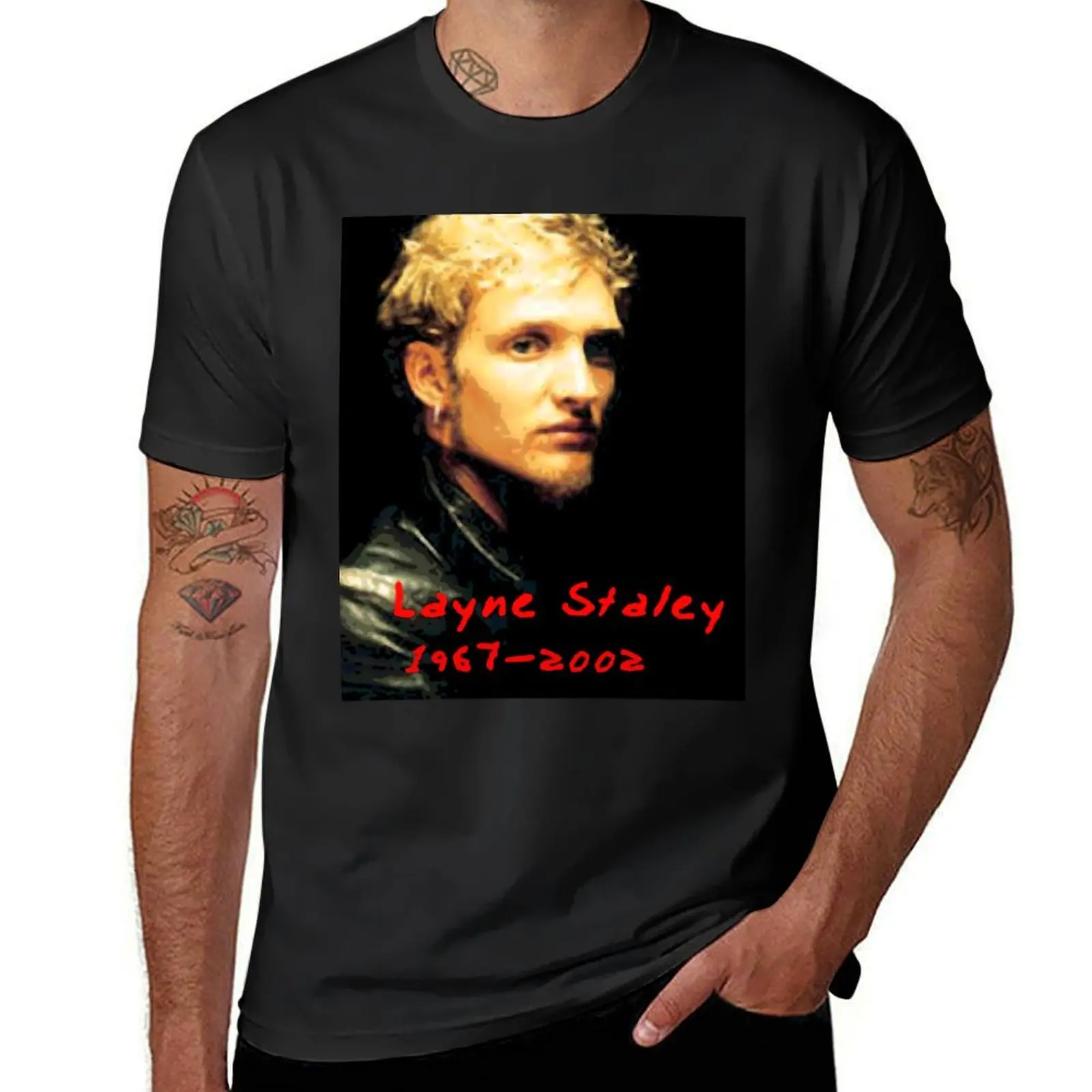 Image Layne Staley Classic T-Shirt kawaii clothes customs design your own blanks mens graphic t-shirts big and tall