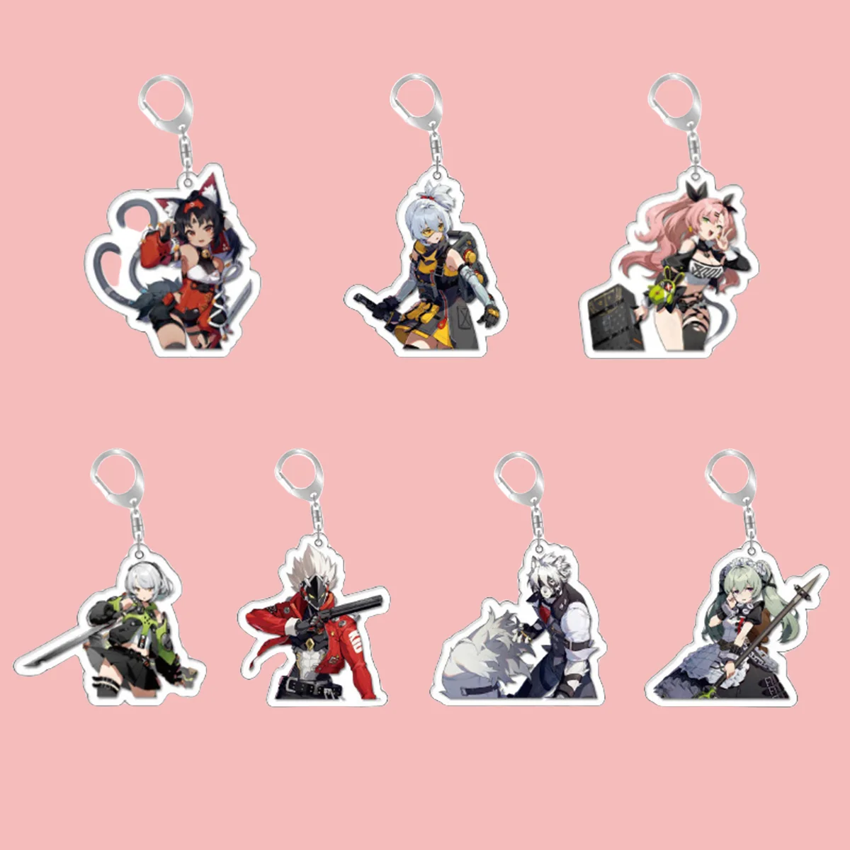 Anime Acrylic Keychain- Zenless Zone Zero Character Pendant, Suitable for Bags and Keys,cosplay gifts Perfect Gift for Fans