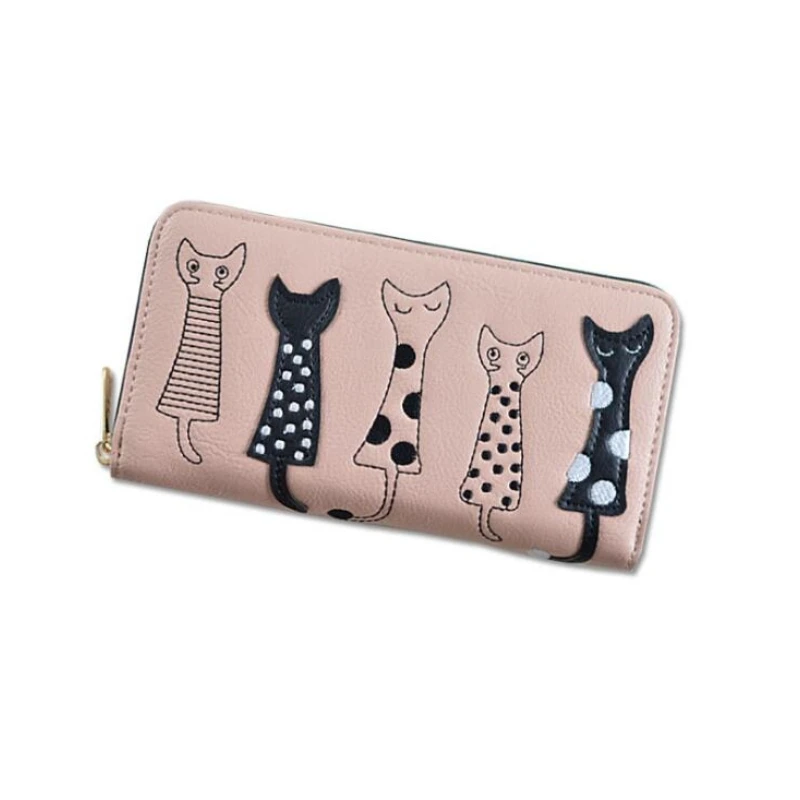 Cartera de dibujos animados de gato para mujer