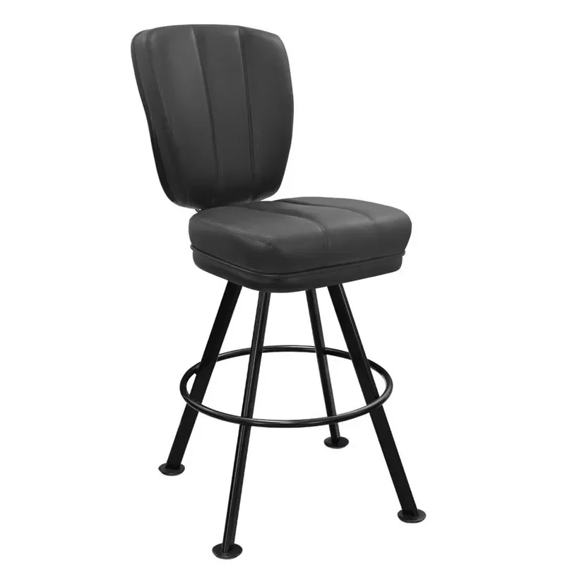 Modern Black and White Metal Dining Chair Stool for Hotel Restaurant Cafe Nightclub Bar Casino Furniture