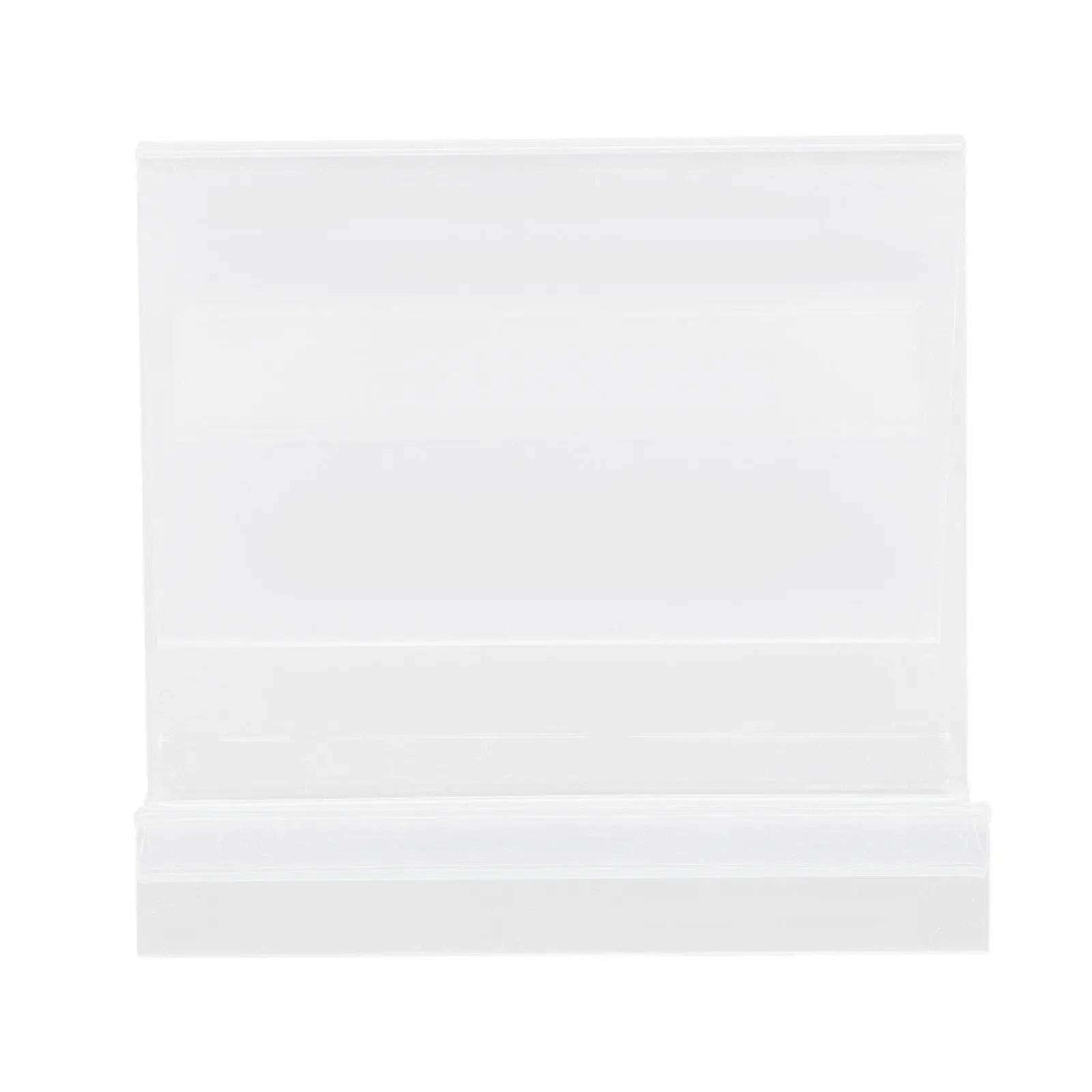 2Pcs Clear Acrylic Book Brackets Portable Bookshelf Display Stands Safe Storage Vinyl Record Holders Desktop Bookends Home