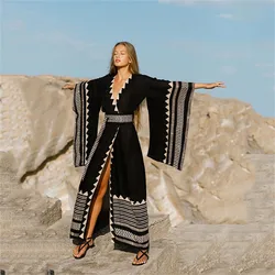 Beach Summer Maxi Dresses Outfits for Women Swimsuit Cover Up Boho Clothing Bohemian Clothes Vestidos De Verano Mujer