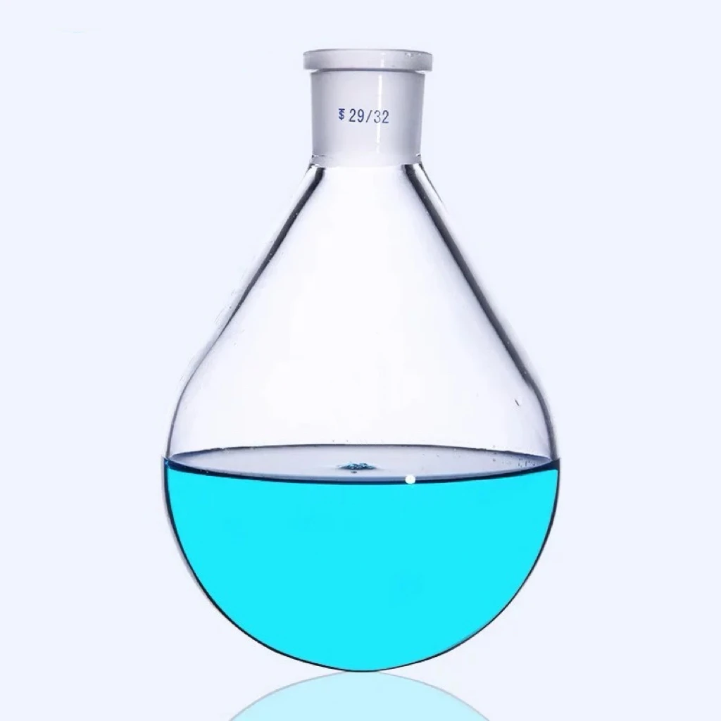 

2000ml Joint 24/29 29/32 Lab Borosilicate Glass Rotary Evaporator Flask Round-Bottom Ware Eggplant Shaped Flask