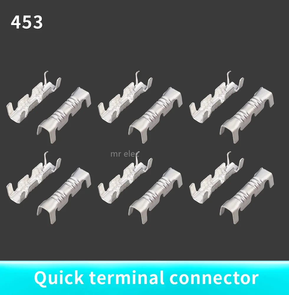 DJ453 crimping buckle/double U-shaped copper buckle 0.5-1.5mm quick wiring terminal and U-shaped docking terminal with wire buck