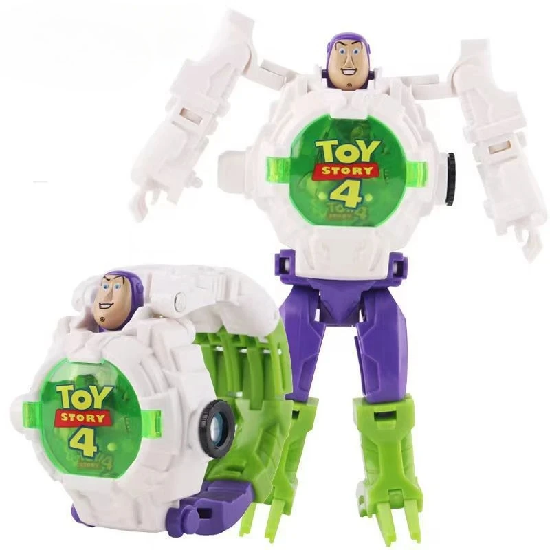 Anime DSN Toy Story Deformation Projection Watch Anime Cartoon 21 Projection Watches Kawaii Educational Toys